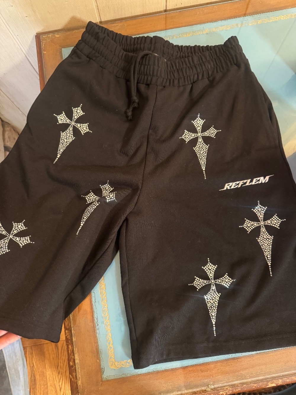 Reflem Black Crystal Shorts |  REFLEM (レフレム)